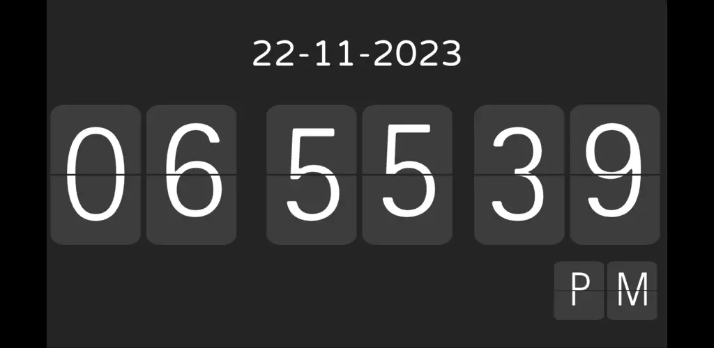 Скриншот приложения Flip Clock