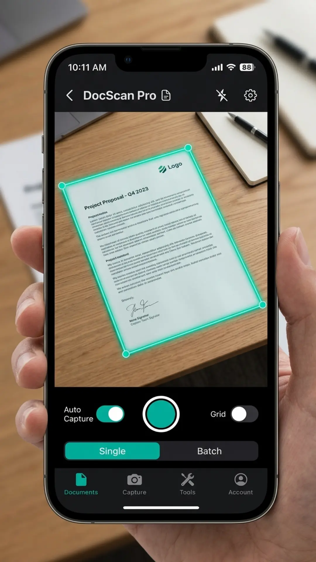 Скриншот приложения DocScan Pro