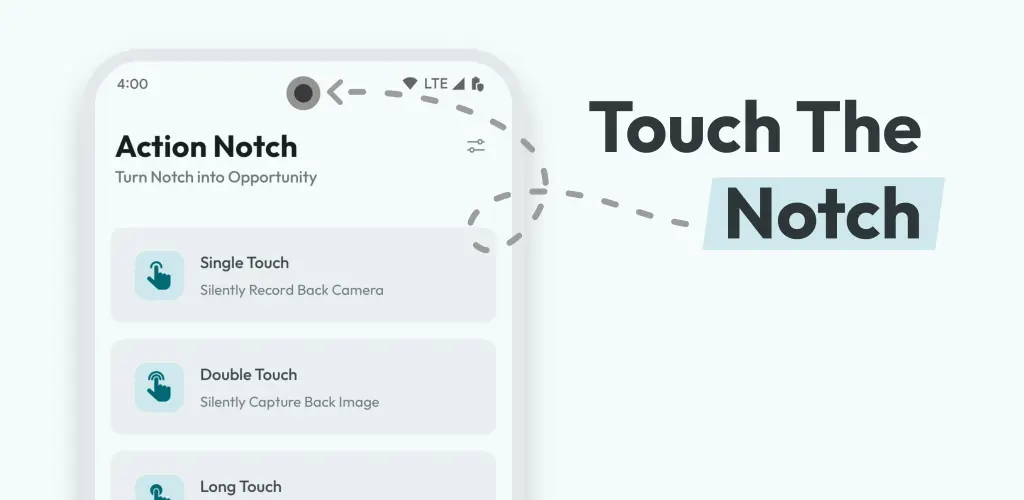 Скриншот приложения Action Notch