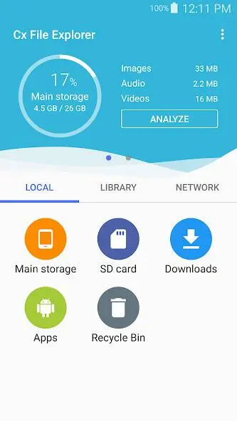 Скриншот приложения Cx File Explorer