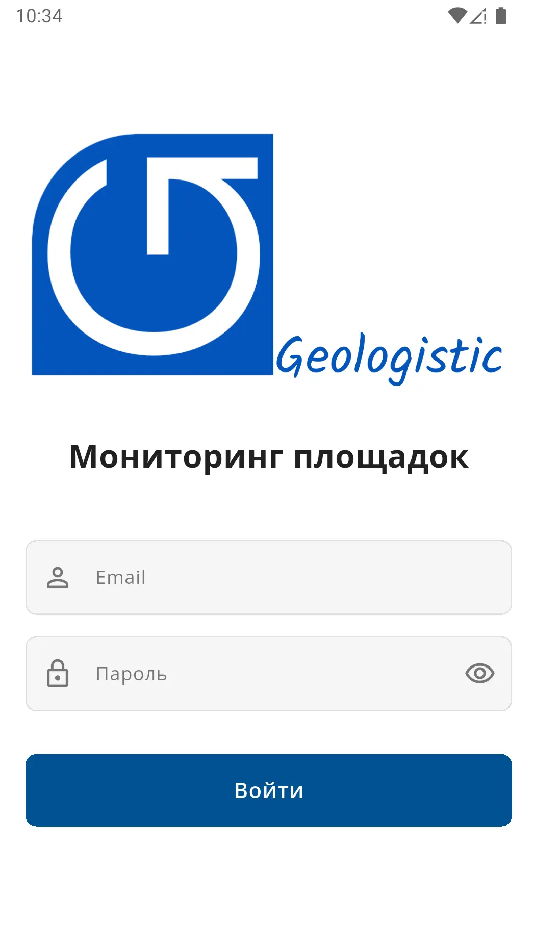Скриншот приложения Geologistic Control App
