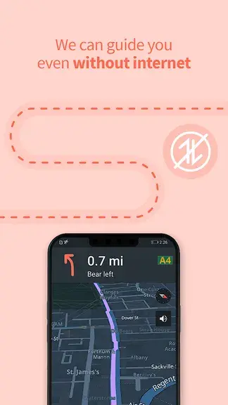 Скриншот приложения GPS-навигация