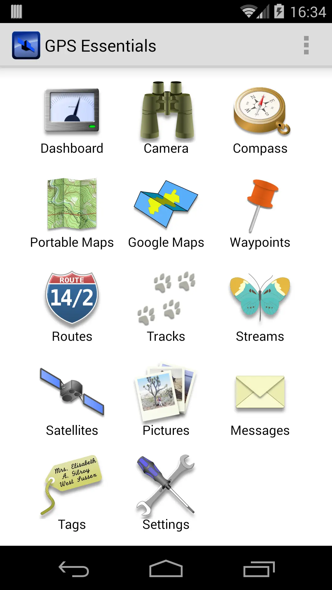 Скриншот приложения GPS Essentials