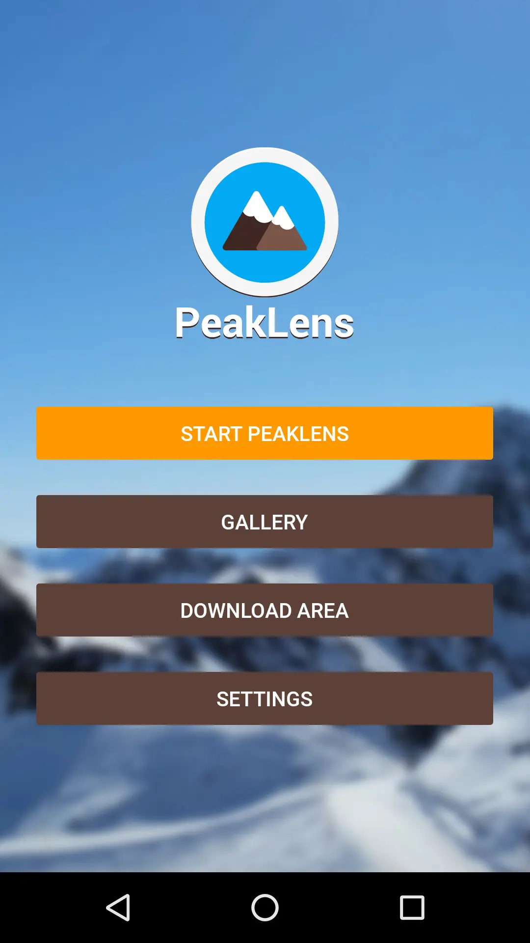 Скриншот приложения PeakLens
