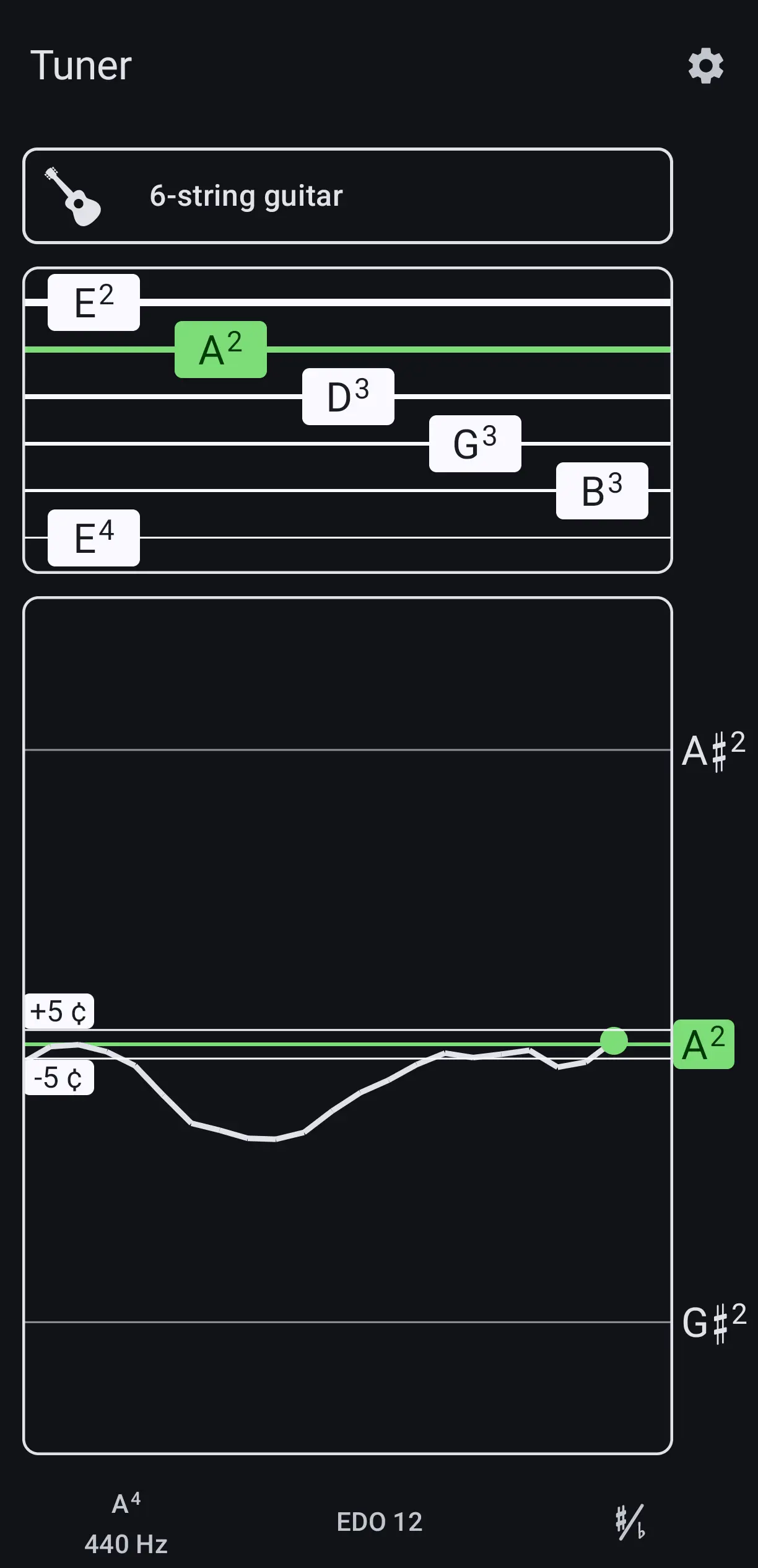 Скриншот приложения Tuner