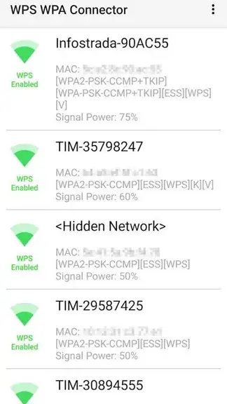 Скриншот приложения WPS WPA Connector No Ads