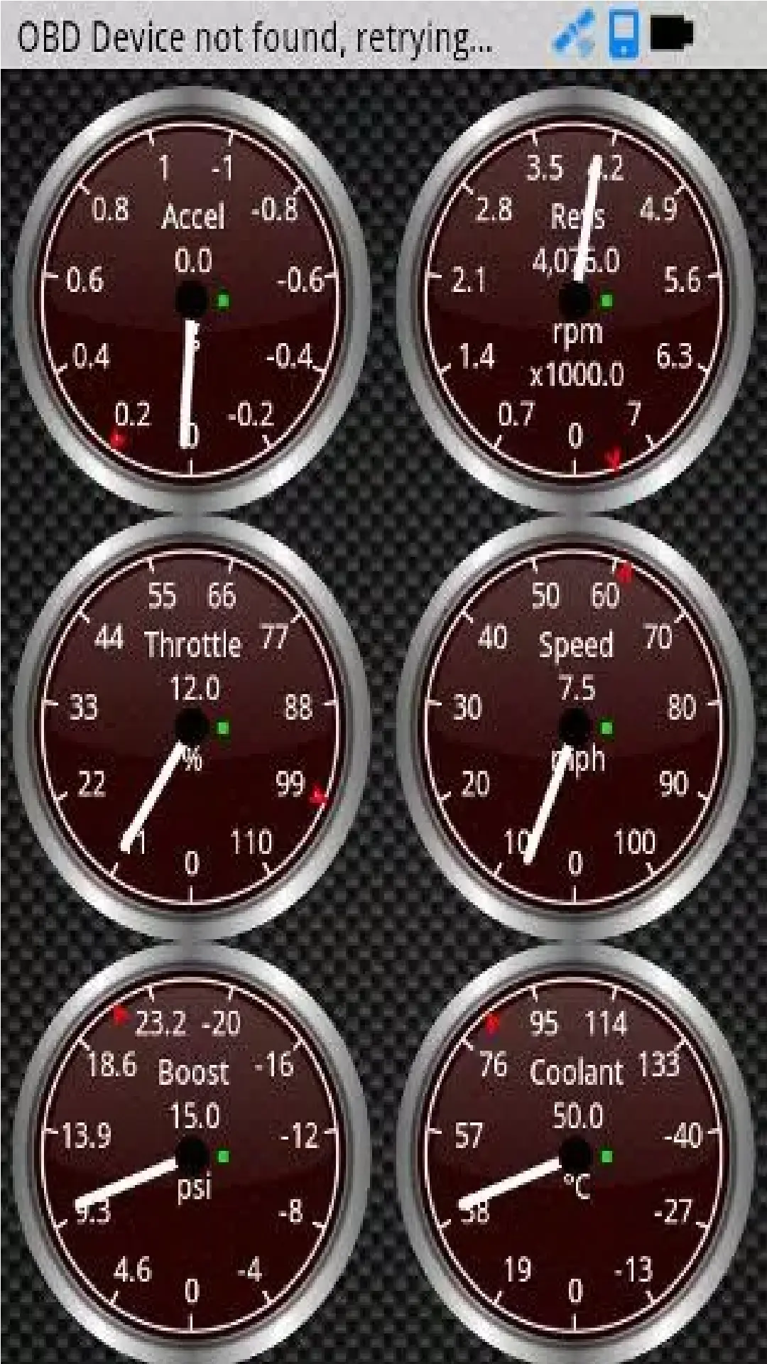 Скриншот приложения Torque (Lite)