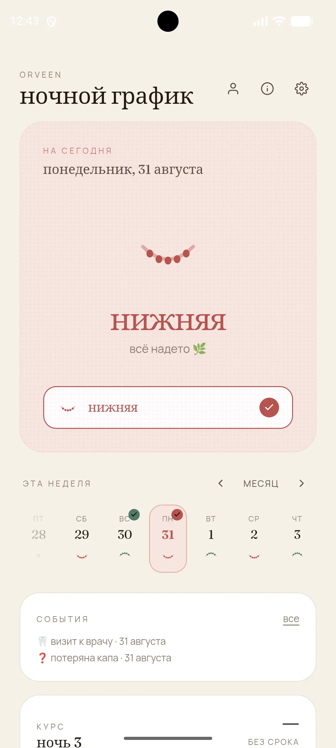 Скриншот приложения orveen