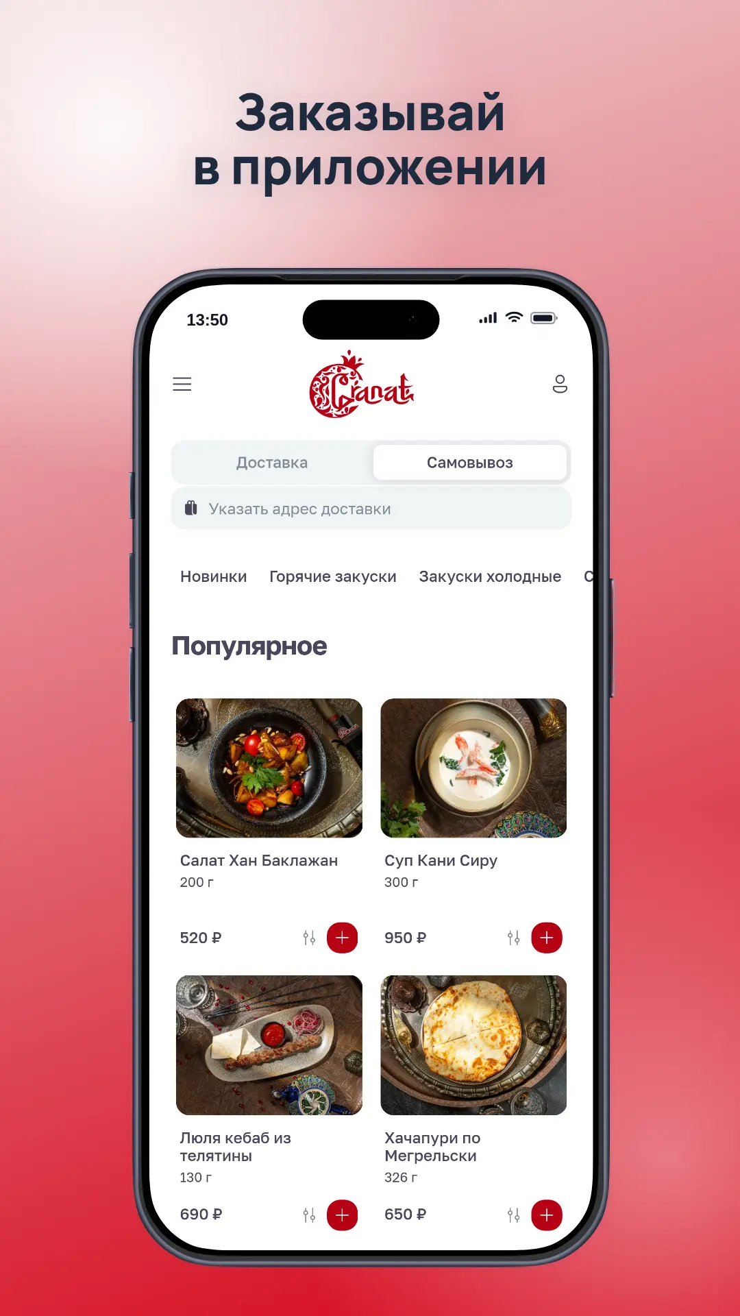 Скриншот приложения Чайхана Гранат