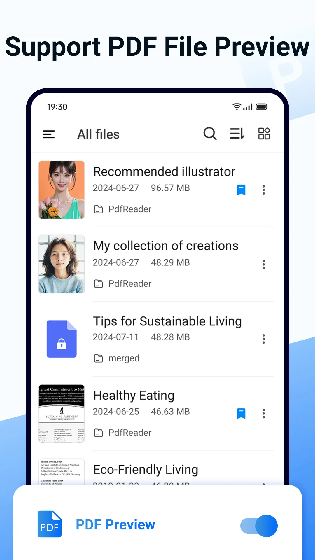 Скриншот приложения PDF Reader